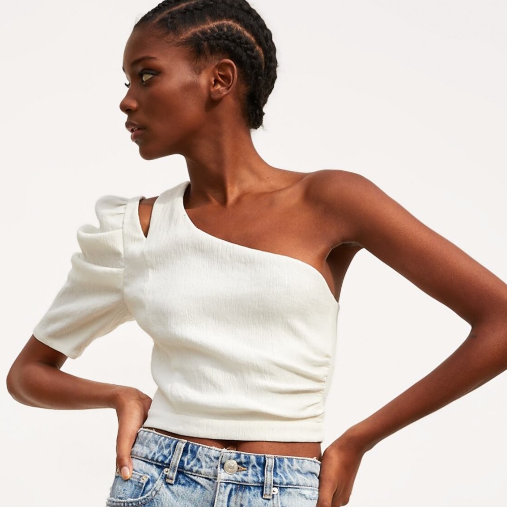 Zara one shoulder top